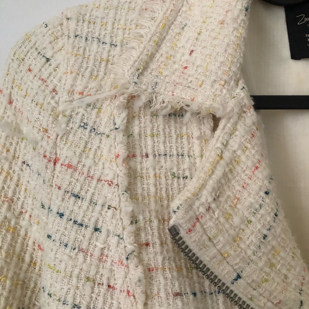 Zara Cream Tweed Blazer - Perfecto cut